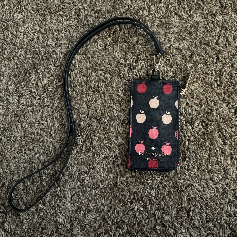 Kate Spade Apple Pattern Lanyard